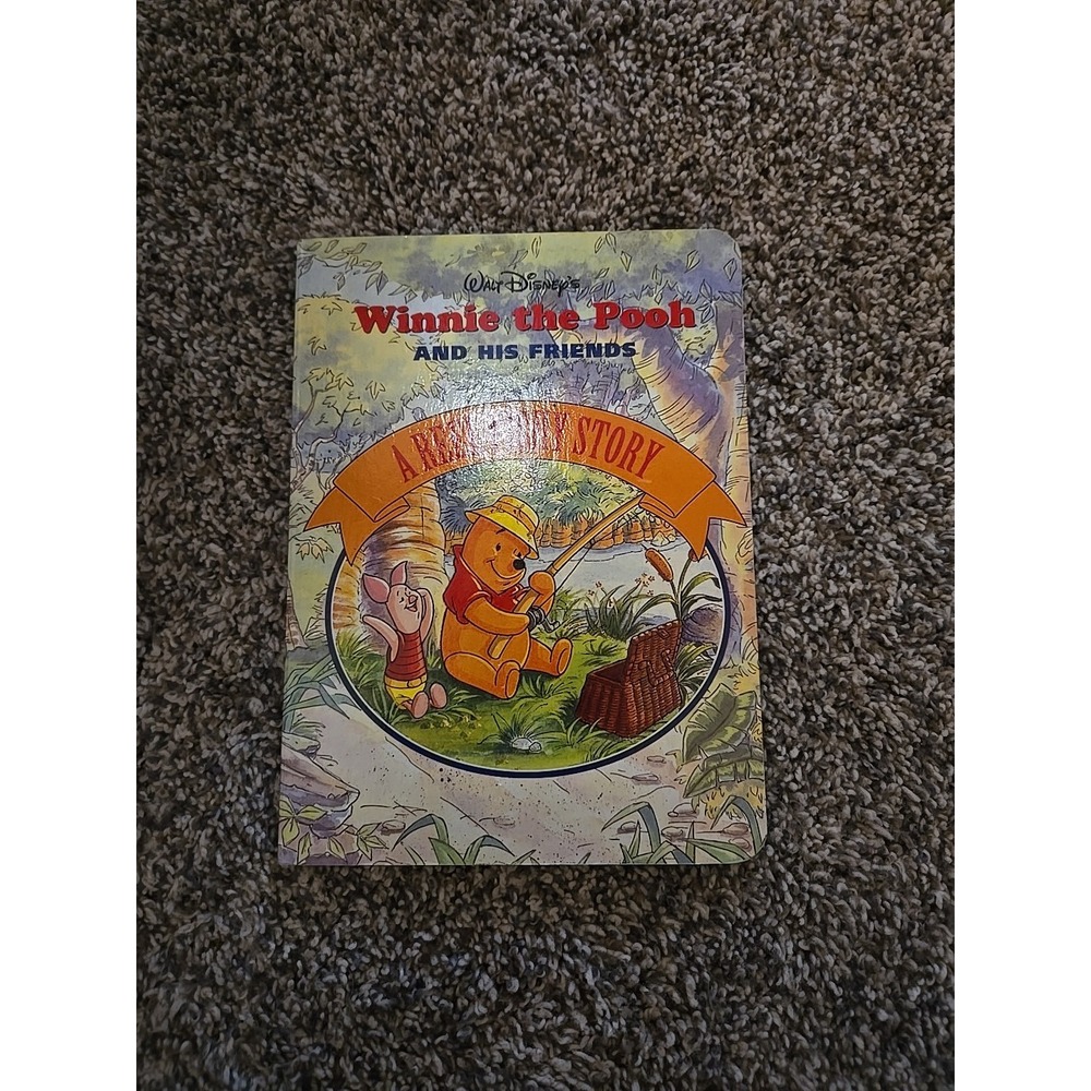 Classic Winnie the Pooh and His Friends A Reel Fishy Story 1994 Hardboard Pages